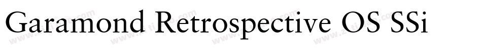 Garamond Retrospective OS SSi Bold字体转换